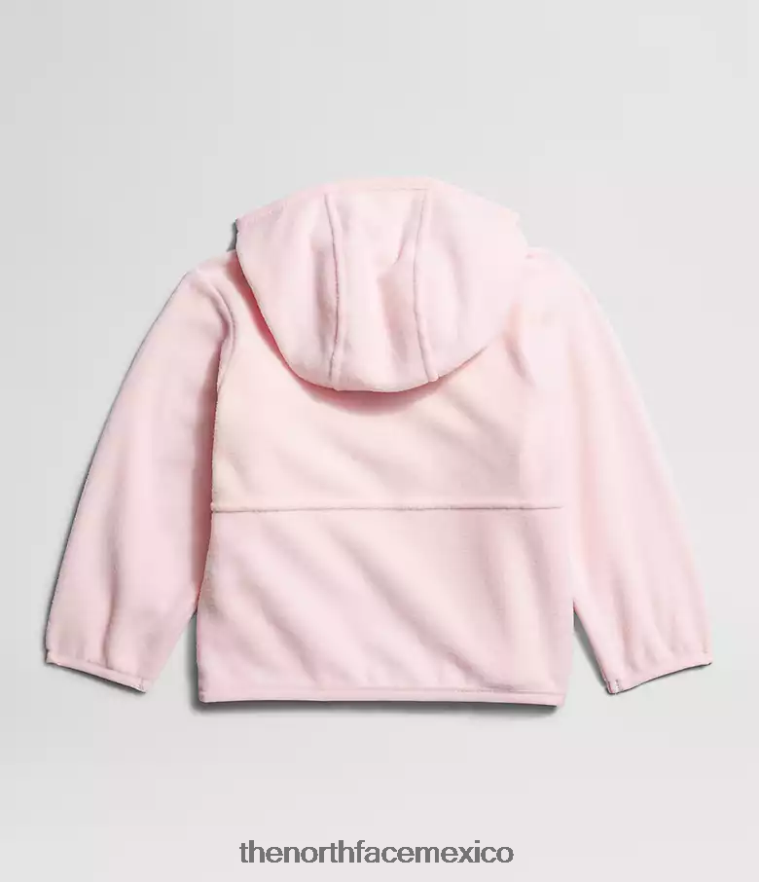 The North Face ropa NFHLJL989 rosa purísimo bebé sudadera con capucha y cierre completo glaciar