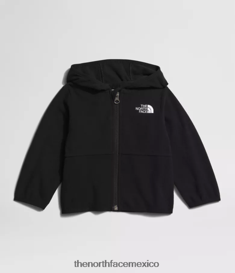 The North Face ropa NFHLJL990 negro bebé sudadera con capucha y cierre completo glaciar