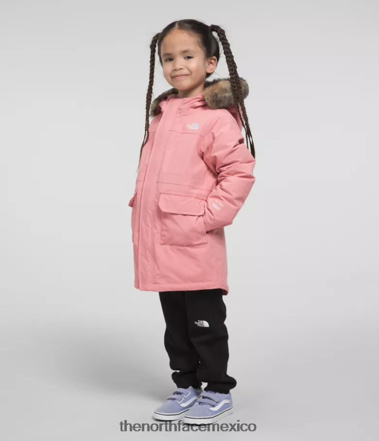 The North Face ropa NFHLJL1154 rosa sombría niños parka ártica