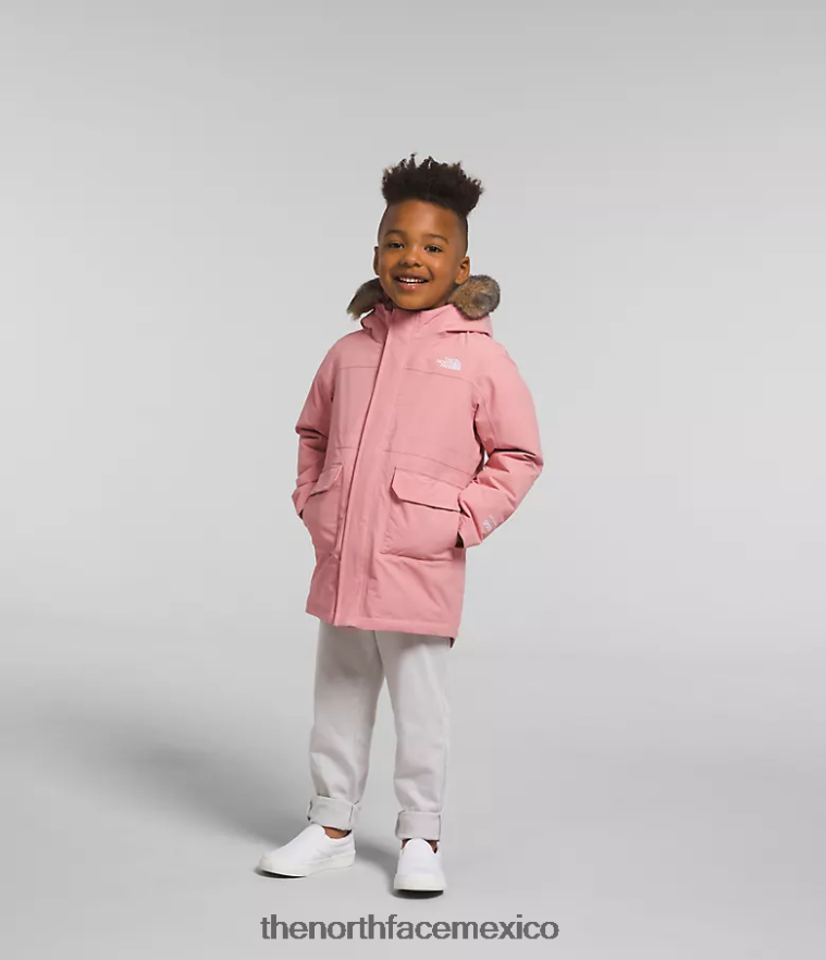 The North Face ropa NFHLJL1154 rosa sombría niños parka ártica