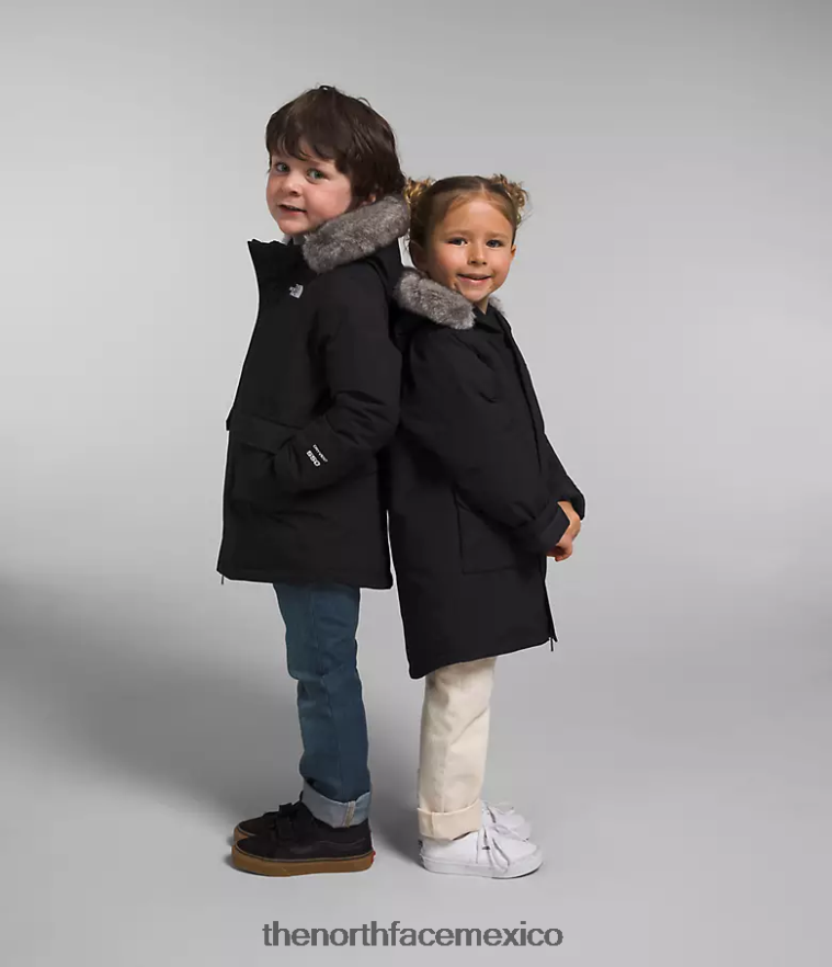 The North Face ropa NFHLJL1155 negro niños parka ártica