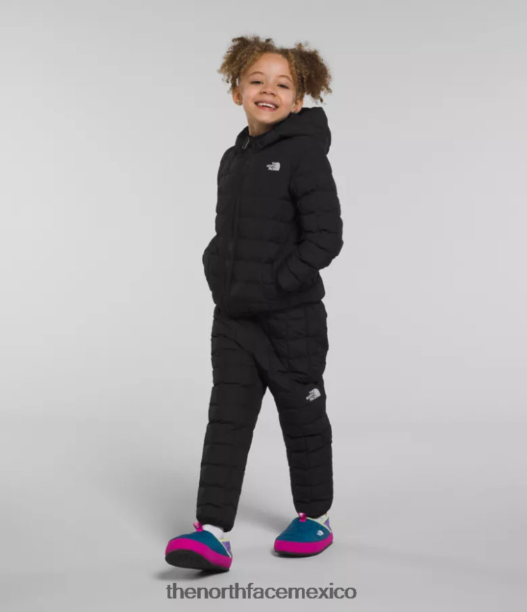 The North Face ropa NFHLJL1238 negro niños chamarra reversible con capucha y termobola