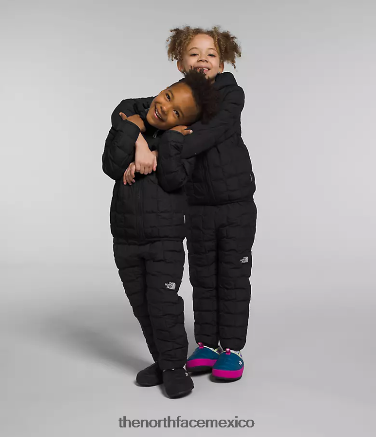 The North Face ropa NFHLJL1238 negro niños chamarra reversible con capucha y termobola