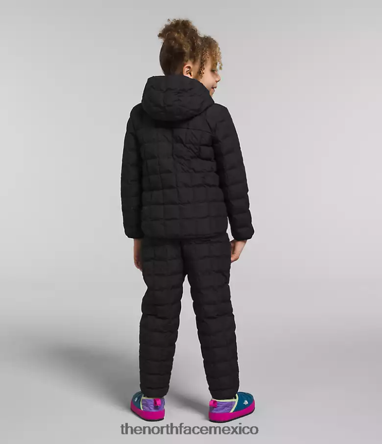 The North Face ropa NFHLJL1238 negro niños chamarra reversible con capucha y termobola