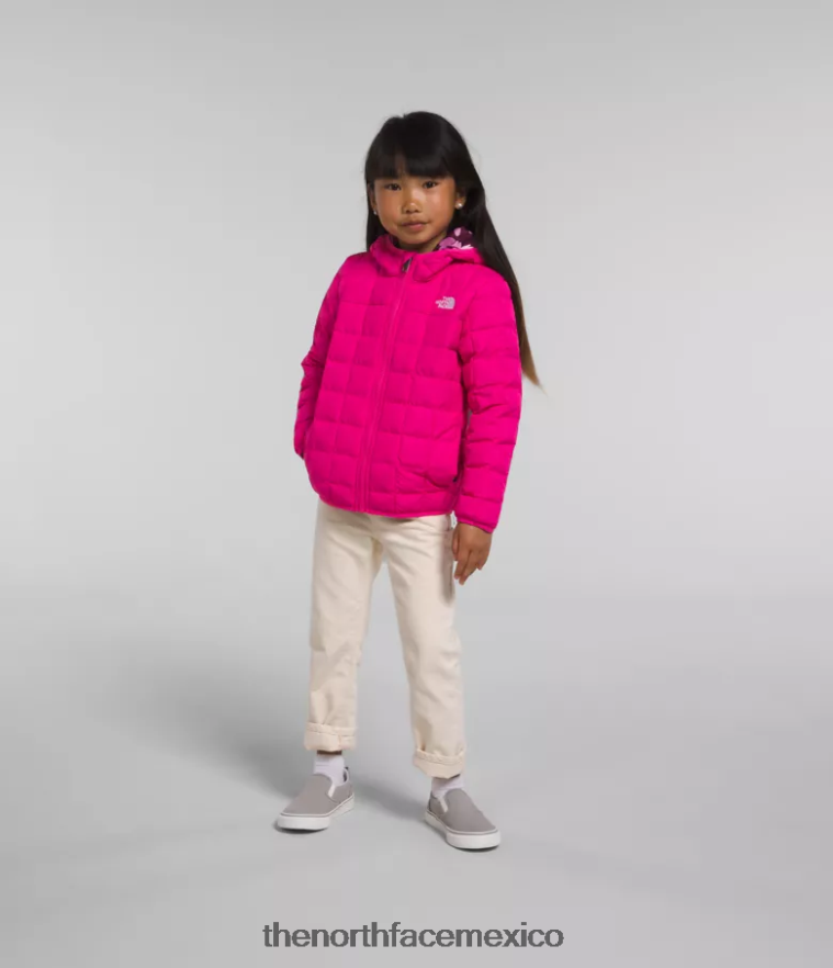 The North Face ropa NFHLJL1239 señor. rosa niños chamarra reversible con capucha y termobola