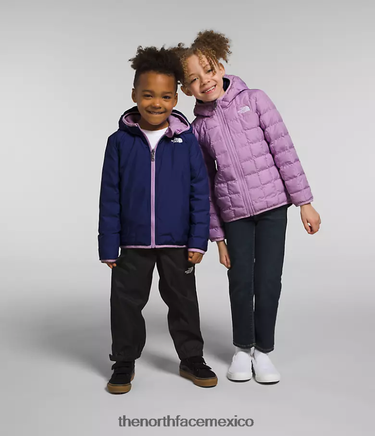 The North Face ropa NFHLJL1240 lupino niños chamarra reversible con capucha y termobola