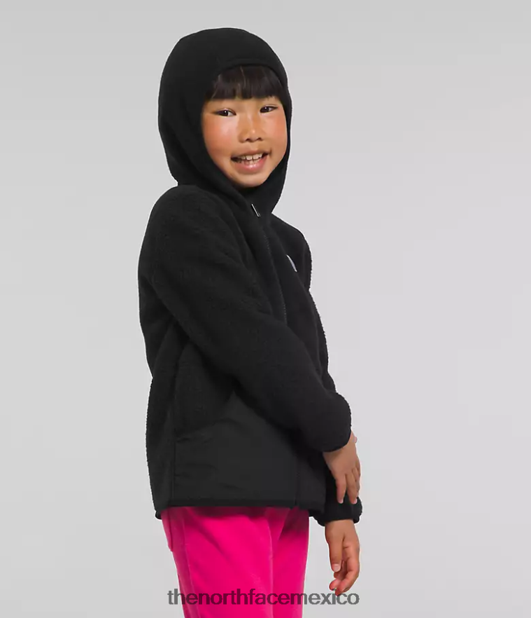 The North Face ropa NFHLJL464 negro niños Forrest sudadera con capucha y cierre completo