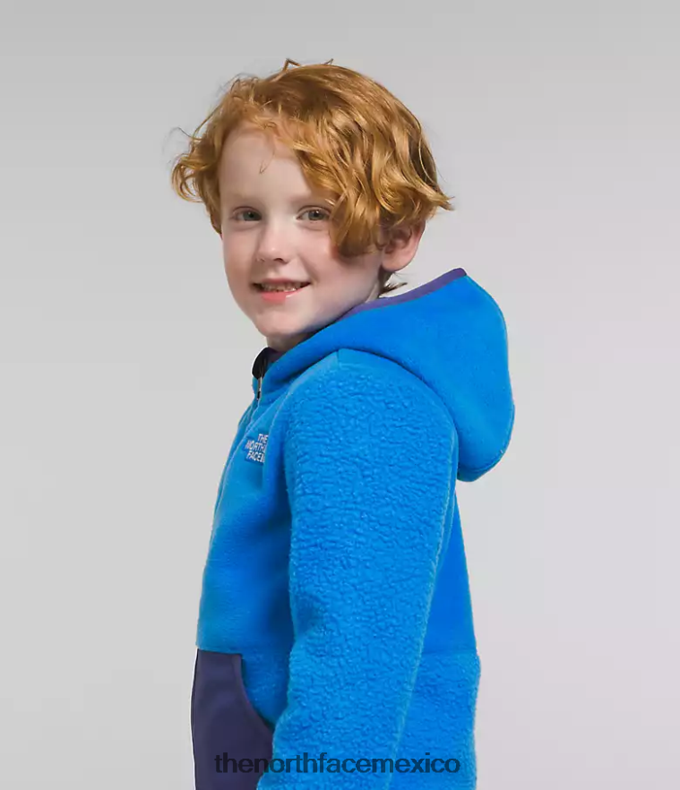 The North Face ropa NFHLJL465 azul optico niños Forrest sudadera con capucha y cierre completo