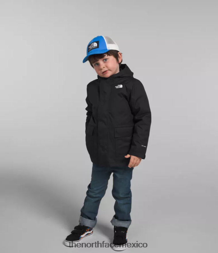 The North Face ropa NFHLJL585 negro niños triclima norte abajo