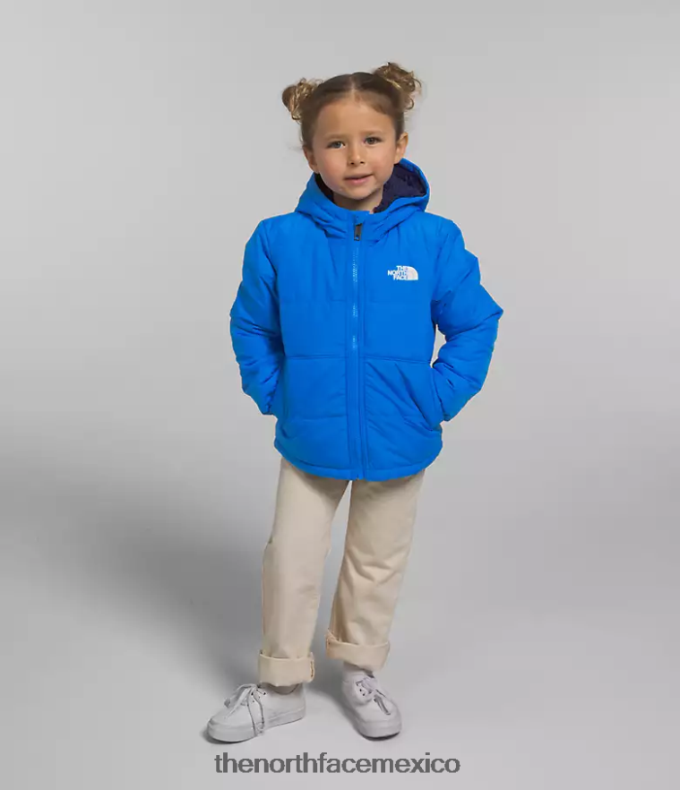 The North Face ropa NFHLJL635 azul optico niños chaqueta reversible con capucha y cremallera completa mt chimbo