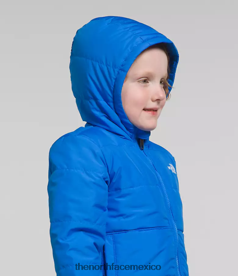 The North Face ropa NFHLJL635 azul optico niños chaqueta reversible con capucha y cremallera completa mt chimbo