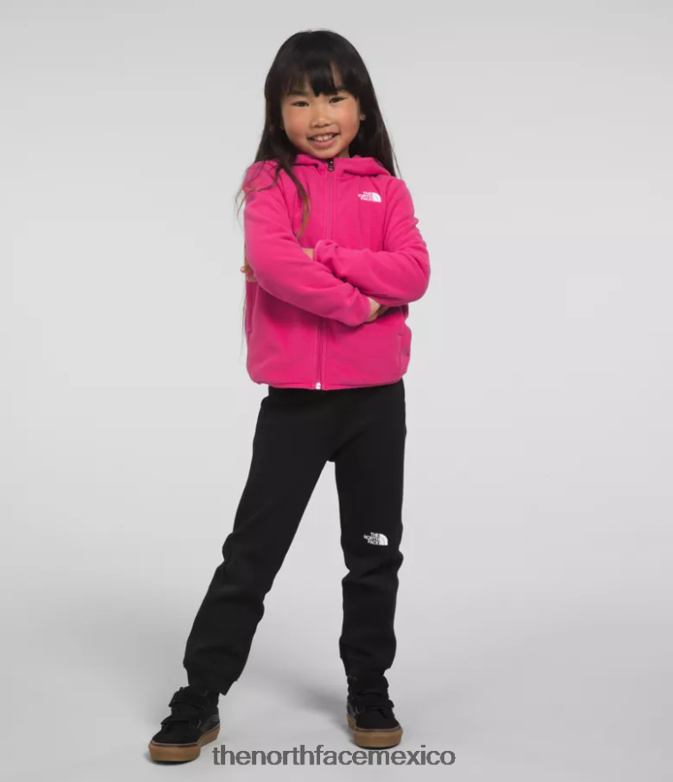 The North Face ropa NFHLJL692 señor. rosa niños sudadera con capucha y cierre completo glaciar