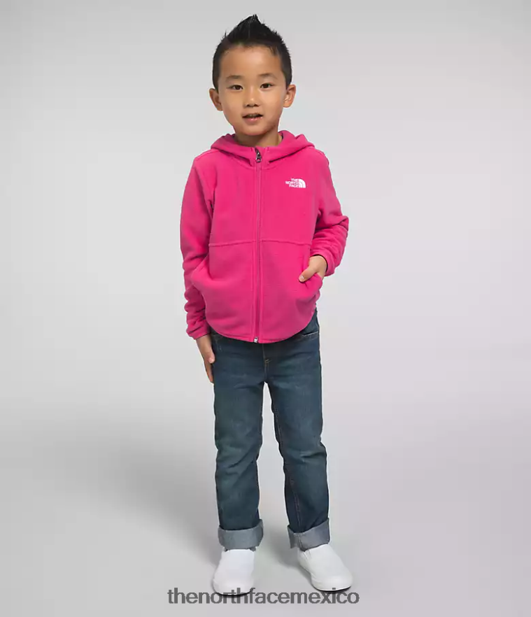 The North Face ropa NFHLJL692 señor. rosa niños sudadera con capucha y cierre completo glaciar