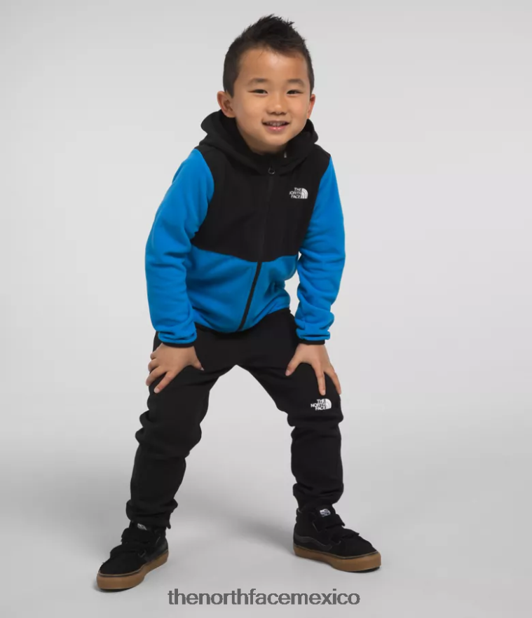 The North Face ropa NFHLJL693 azul optico niños sudadera con capucha y cierre completo glaciar