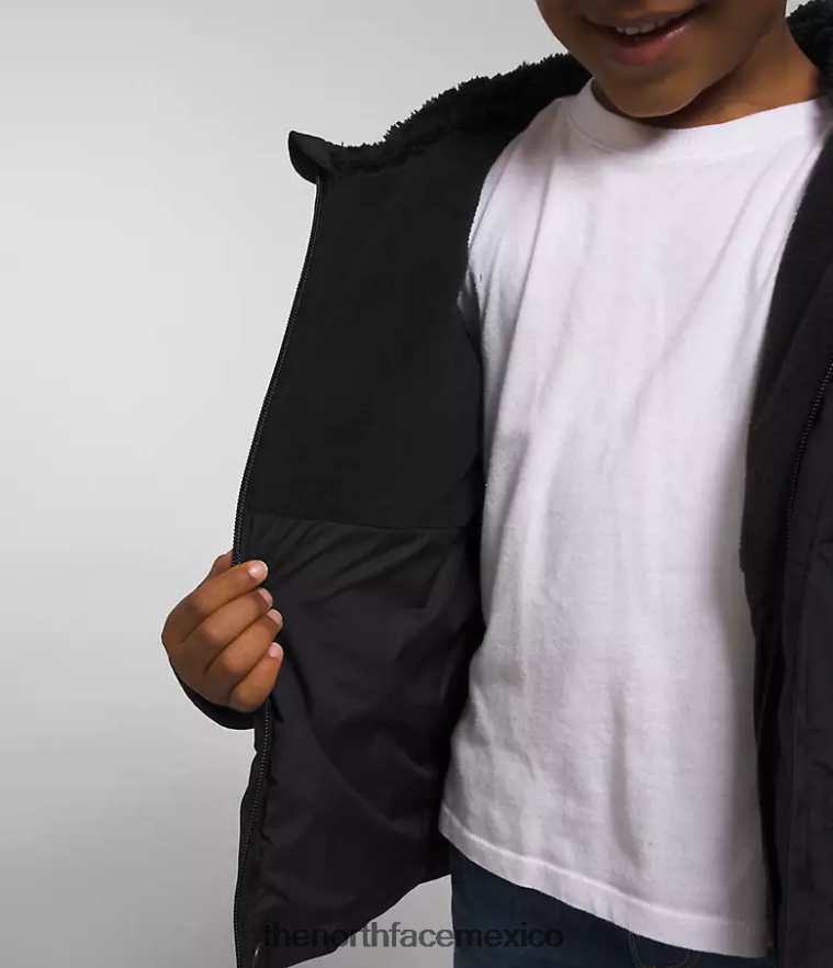 The North Face ropa NFHLJL863 negro niños chaqueta con capucha North Down