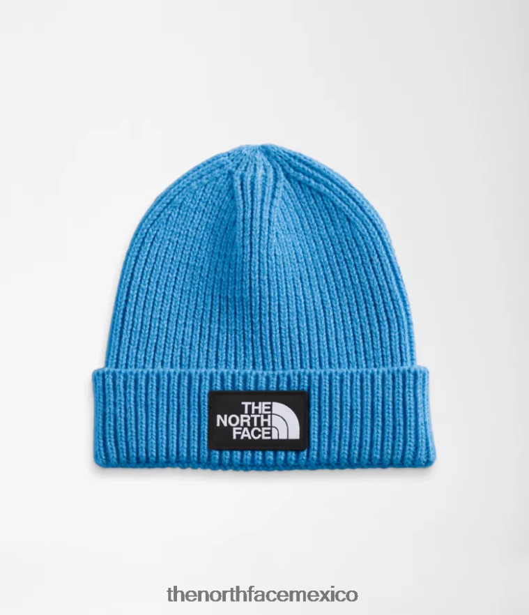 The North Face accesorio NFHLJL78 azul súper sónico niños gorro con puños y logo de tnf