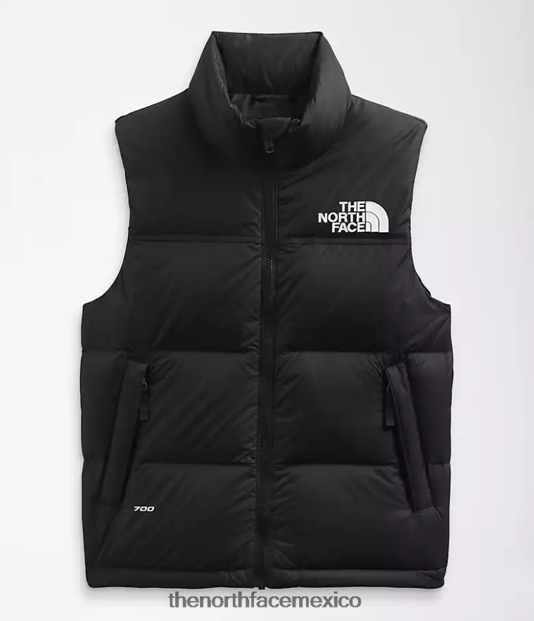 The North Face ropa NFHLJL187 negro niños chaleco retro nuptse 1996