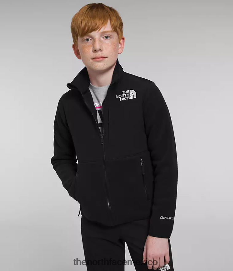 The North Face ropa NFHLJL582 negro niños chaqueta denali