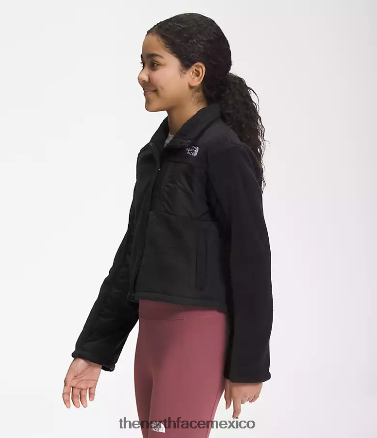 The North Face ropa NFHLJL71 negro niños chaqueta combinada de lana
