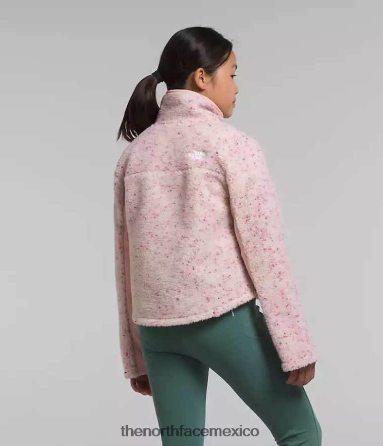 The North Face ropa NFHLJL74 musgo rosa niños chaqueta combinada de lana