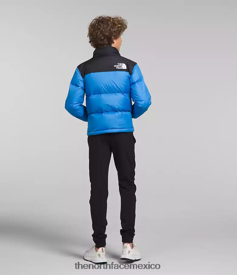 The North Face ropa NFHLJL907 azul súper sónico niños chaqueta retro nuptse 1996