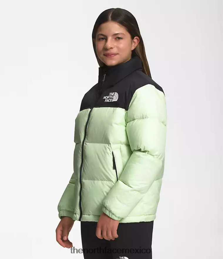 The North Face ropa NFHLJL908 crema de lima niños chaqueta retro nuptse 1996