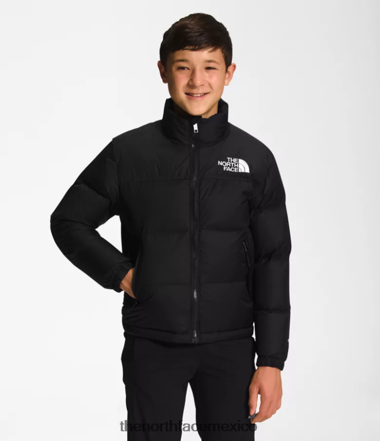 The North Face ropa NFHLJL911 negro niños chaqueta retro nuptse 1996