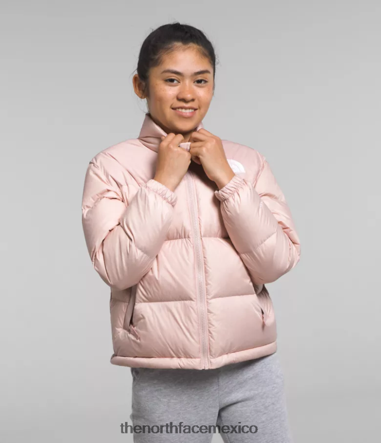 The North Face ropa NFHLJL912 musgo rosa niños chaqueta retro nuptse 1996