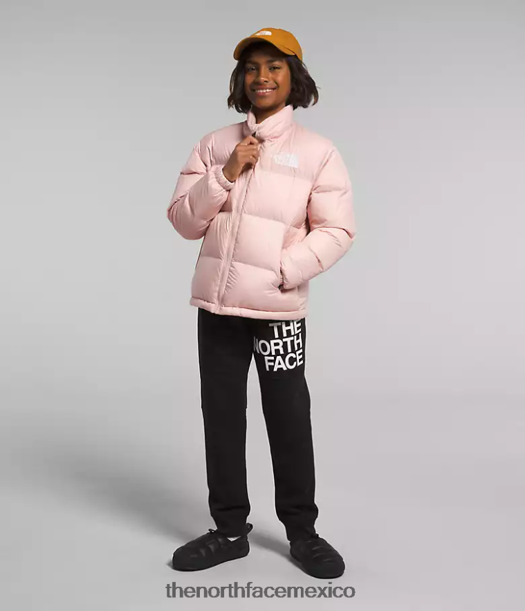 The North Face ropa NFHLJL912 musgo rosa niños chaqueta retro nuptse 1996