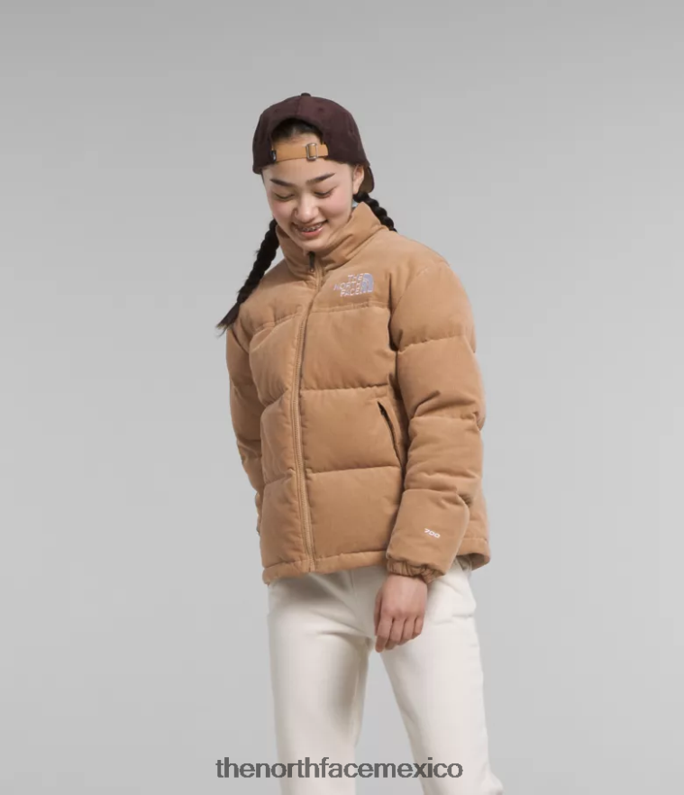 The North Face ropa NFHLJL913 mantequilla de almendras niños chaqueta retro nuptse 1996