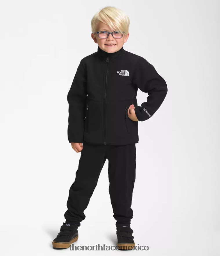 The North Face ropa NFHLJL987 negro niños chaqueta denali