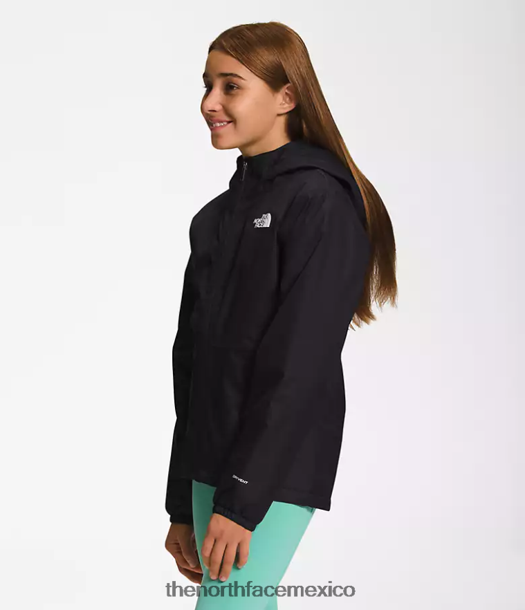 The North Face ropa NFHLJL390 negro niños chaqueta de lluvia cálida para tormentas