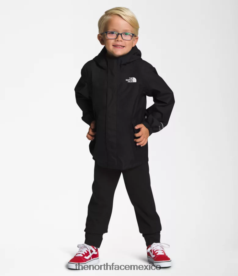 The North Face ropa NFHLJL84 negro niños chaqueta de lluvia anora