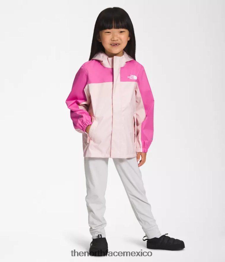 The North Face ropa NFHLJL85 rosa purísimo niños chaqueta de lluvia anora