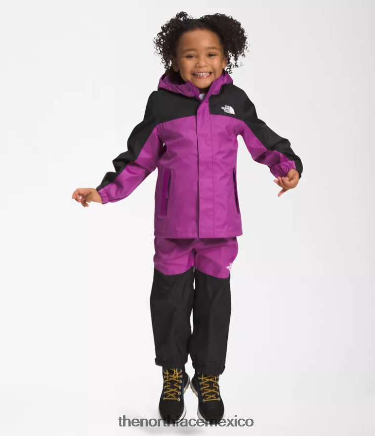 The North Face ropa NFHLJL88 flor de cactus púrpura niños chaqueta de lluvia anora