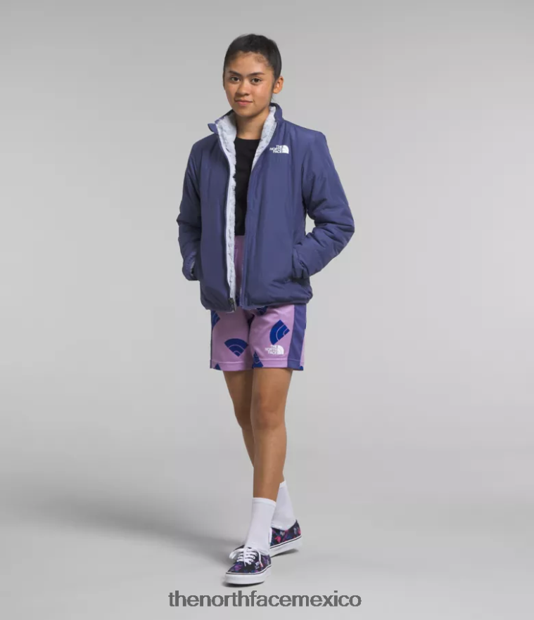 The North Face ropa NFHLJL1151 cueva azul niños chaqueta reversible de musgo