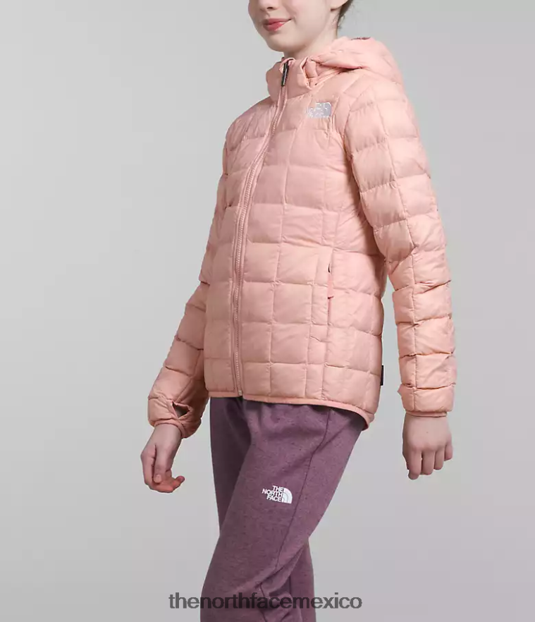 The North Face ropa NFHLJL180 musgo rosa niños chaqueta térmica con capucha