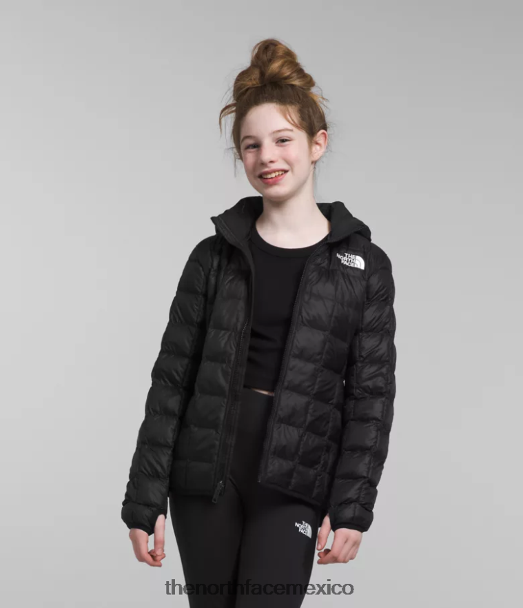 The North Face ropa NFHLJL181 negro niños chaqueta térmica con capucha