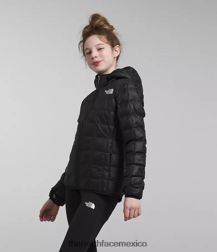 The North Face ropa NFHLJL181 negro niños chaqueta térmica con capucha