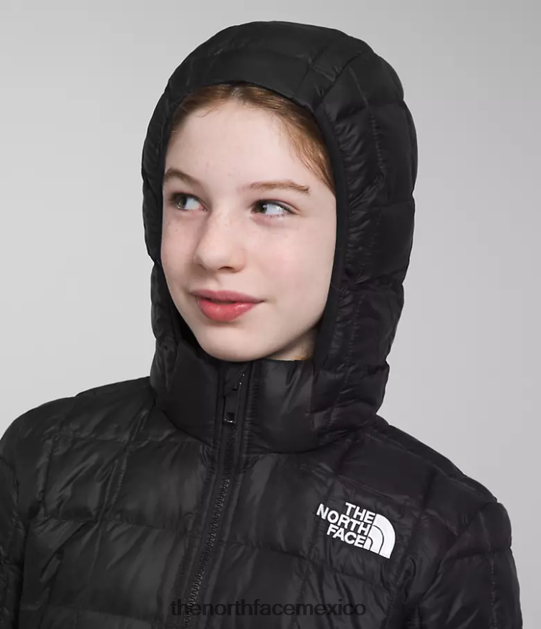 The North Face ropa NFHLJL181 negro niños chaqueta térmica con capucha
