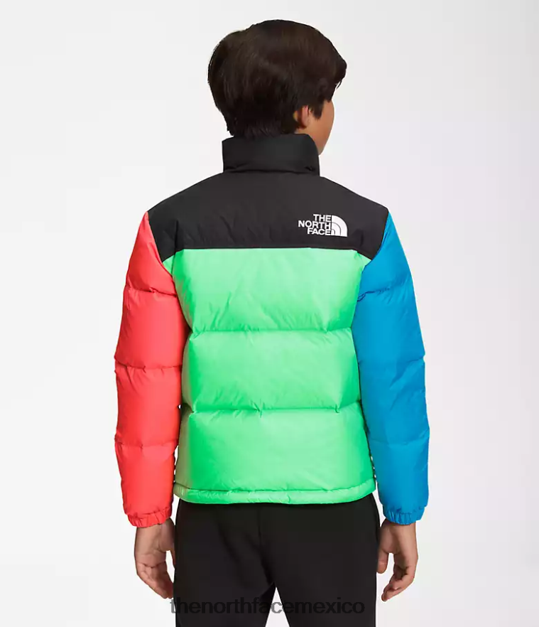 The North Face ropa NFHLJL340 verde clorofila niños chaqueta retro nuptse 1996