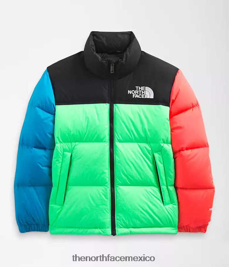 The North Face ropa NFHLJL340 verde clorofila niños chaqueta retro nuptse 1996