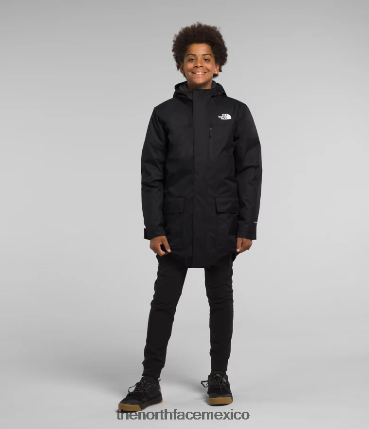 The North Face ropa NFHLJL341 negro niños triclima norte abajo