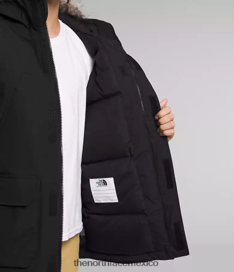 The North Face ropa NFHLJL462 negro niños parka mcmurdo