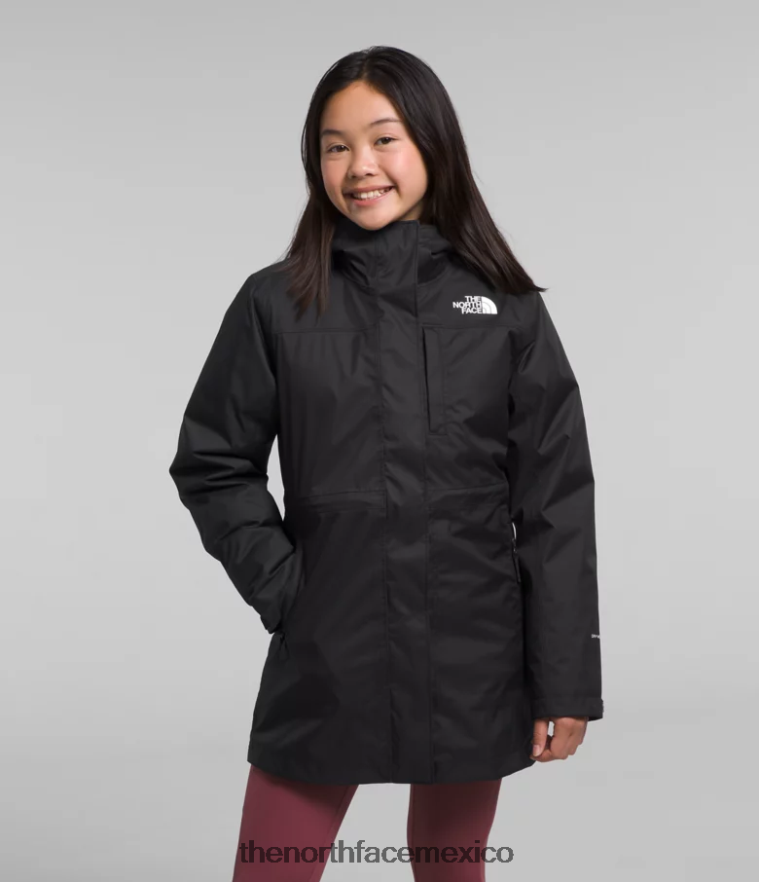 The North Face ropa NFHLJL578 negro niños triclima norte abajo