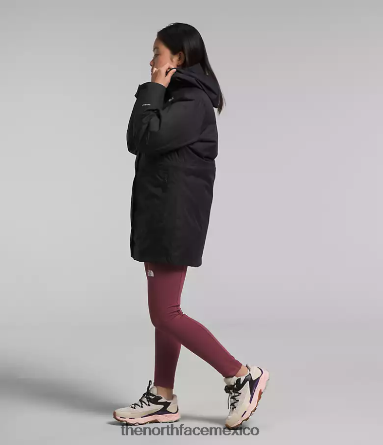 The North Face ropa NFHLJL578 negro niños triclima norte abajo