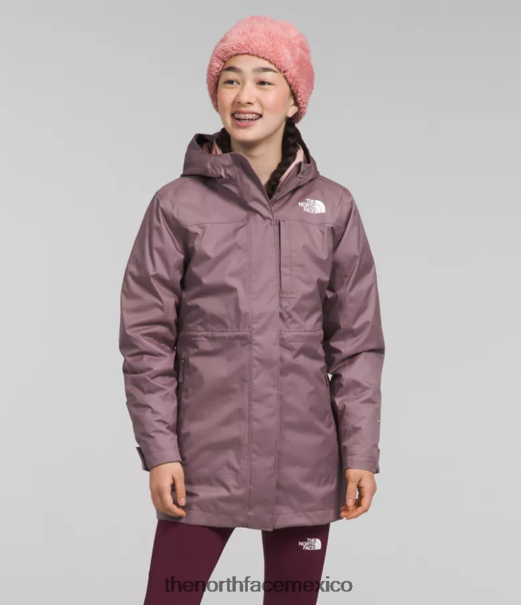 The North Face ropa NFHLJL579 gris leonado niños triclima norte abajo