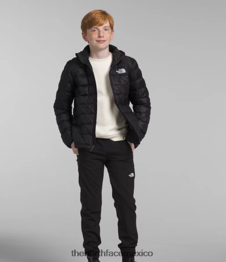 The North Face ropa NFHLJL633 negro niños chaqueta térmica con capucha