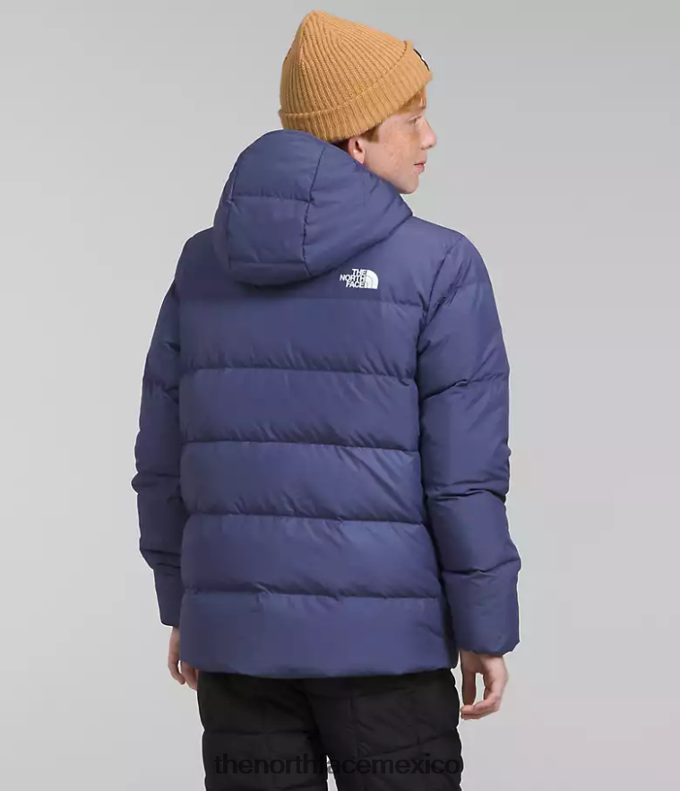 The North Face ropa NFHLJL688 cueva azul niños parka con forro polar North Down