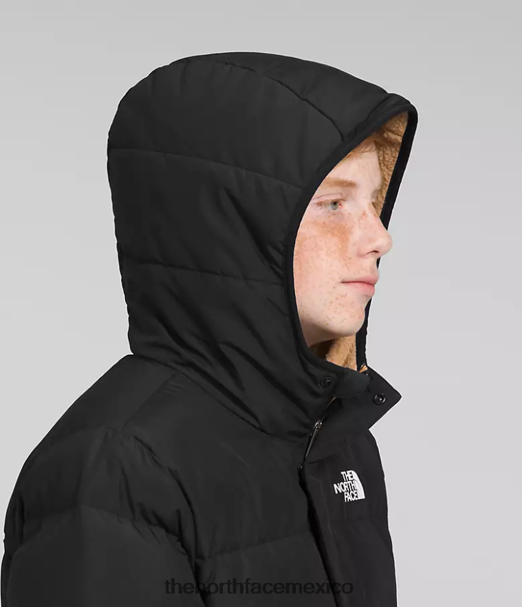 The North Face ropa NFHLJL689 negro niños parka con forro polar North Down